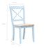 Maison Madeleine -  5 Piece Dining Set Solid Rubber Wood Grey and Brown